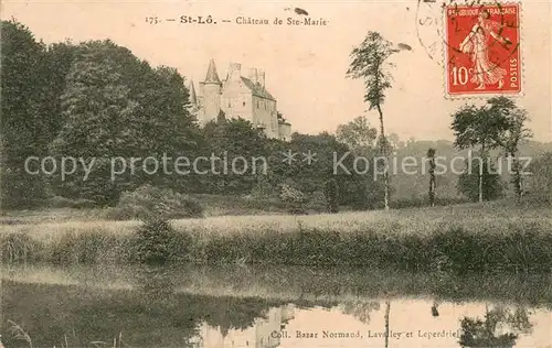 AK / Ansichtskarte Saint_Lo Chateau de Sainte Marie Saint_Lo