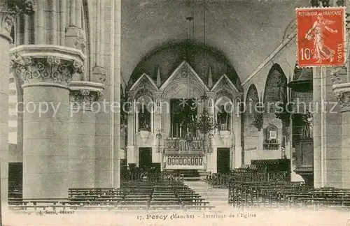 AK / Ansichtskarte Percy_Manche Interieur de l eglise Percy Manche