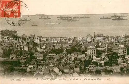 AK / Ansichtskarte Cherbourg Vue generale de la ville et de la rade 