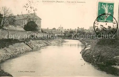 AK / Ansichtskarte Pontorson Vue sur le Couesnon Pontorson