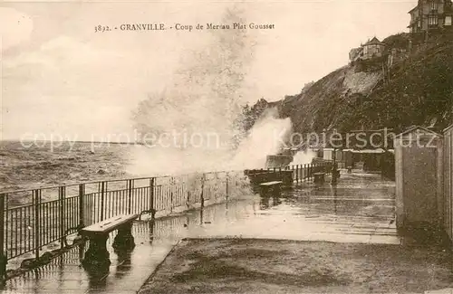 AK / Ansichtskarte Granville_Manche Coup de mer au Plat Gousset Granville_Manche