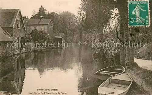 AK / Ansichtskarte Pacy sur Eure Les rives de l Eure dans la ville Pacy sur Eure