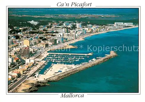 AK / Ansichtskarte Can_Picafort_Mallorca Fliegeraufnahme Can_Picafort_Mallorca