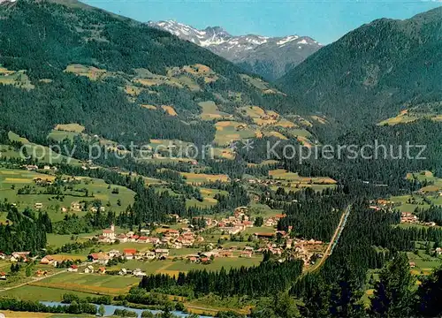 AK / Ansichtskarte Dellach_Drautal Fliegeraufnahme mit Kreuzeckgruppe Dellach_Drautal