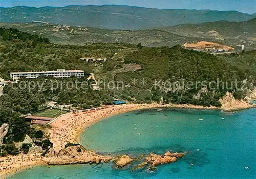 AK / Ansichtskarte Lloret_de_Mar Hotel Santa Maria Playa de Santa Cristina Fliegeraufnahme Lloret_de_Mar