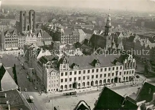 AK / Ansichtskarte Wroclaw Srodmelescie Fliegeraufnahme Wroclaw