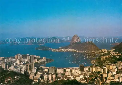 AK / Ansichtskarte Rio_de_Janeiro Vista panoramica de Botafogo com Pao de Acucar Rio_de_Janeiro