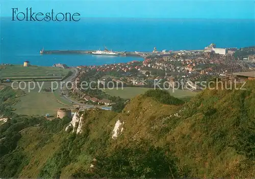AK / Ansichtskarte Folkestone Fliegeraufnahme Folkestone