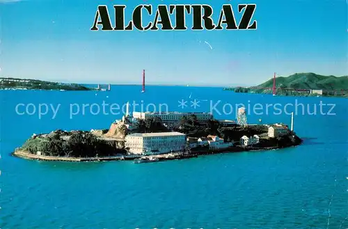 AK / Ansichtskarte Alcatraz_San_Francisco Fliegeraufnahme Alcatraz_San_Francisco