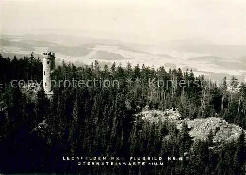 AK / Ansichtskarte Leonfelden_Bad Fliegeraufnahme mit Sternsteinwarte Leonfelden_Bad