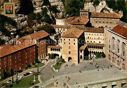 AK / Ansichtskarte Montserrat_Kloster Les places del Santuari Montserrat_Kloster