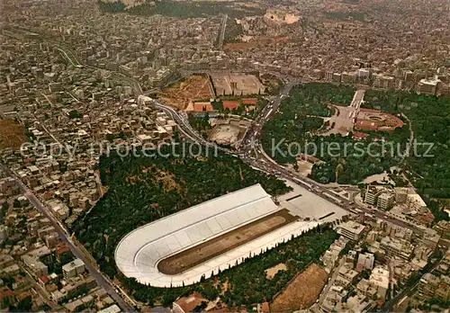 AK / Ansichtskarte Athen_Griechenland Fliegeraufnahme mit Stadion Athen_Griechenland
