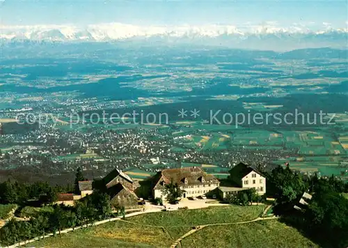 AK / Ansichtskarte Weissenstein_SO Kurhaus Hotel Weissenstein mit Alpenpanorama Weissenstein_SO