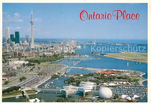 AK / Ansichtskarte Toronto_Canada Ontario Place Air view Toronto Canada