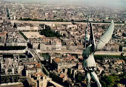 AK / Ansichtskarte Lyon_France Vue generale Ange St Michel Notre Dame de Fourviere Lyon France