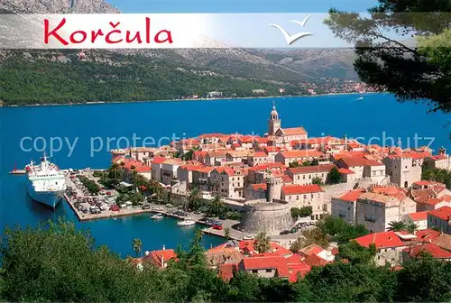 AK / Ansichtskarte Korcula Panorama Korcula