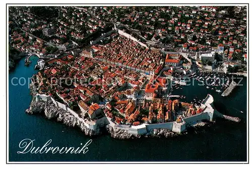 AK / Ansichtskarte Dubrovnik_Ragusa Fliegeraufnahme Dubrovnik Ragusa