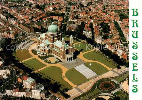 AK / Ansichtskarte Bruxelles_Bruessel Basilique Nationale du Sacre Coeur Vue aerienne Bruxelles_Bruessel