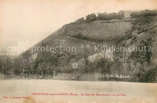 AK / Ansichtskarte Amfreville sous les Monts La cote des Deux Amants vue de Pose Amfreville sous les Monts