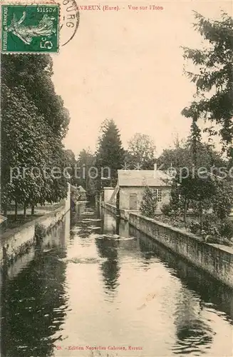 AK / Ansichtskarte Evreux Vue sur l Iton Evreux