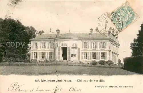 AK / Ansichtskarte Montereau Fault Yonne Chateau de Surville Montereau Fault Yonne
