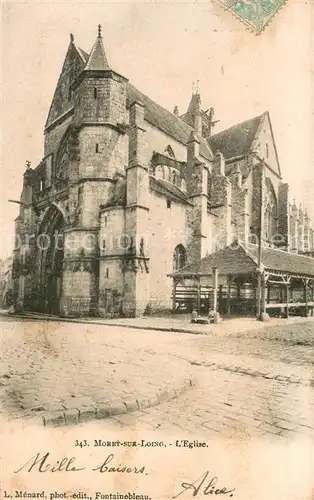 AK / Ansichtskarte Moret sur Loing Eglise Moret sur Loing