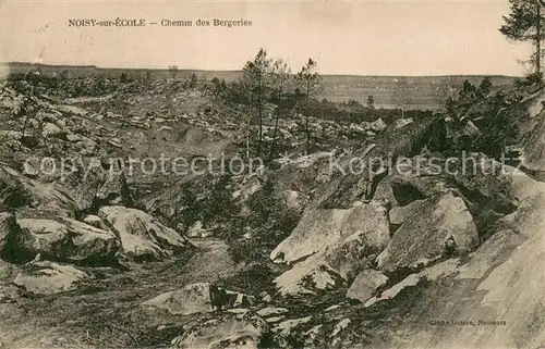 AK / Ansichtskarte Noisy sur Ecole Panorama Chemin des Bergeries Paysage Noisy sur Ecole