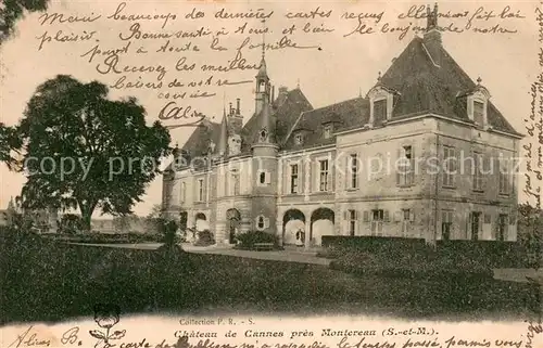 AK / Ansichtskarte Montereau Fault Yonne Chateau de Cannes Montereau Fault Yonne