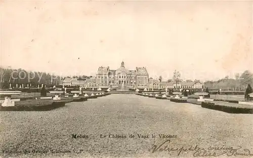 AK / Ansichtskarte Melun_Seine_et_Marne Chateau de Vaux le Vicomte Parc Schloss Park Melun_Seine_et_Marne