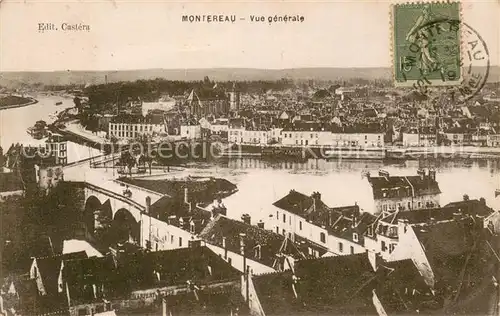 AK / Ansichtskarte Montereau Fault Yonne Vue generale Montereau Fault Yonne