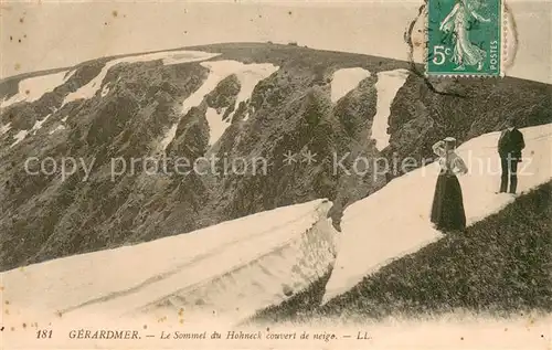 AK / Ansichtskarte Gerardmer_Vosges Le somme du Hohneck court de neige Gerardmer Vosges