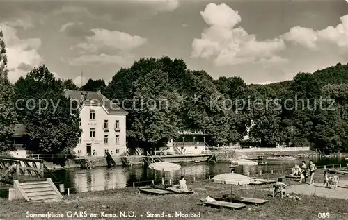 AK / Ansichtskarte Gars_Kamp Strand und Moorbad Gars_Kamp