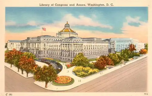 AK / Ansichtskarte Washington_DC Library of Congress and Annex 