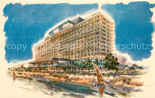 AK / Ansichtskarte Cairo_Egypt Nile Hilton Jewel of Egypt Cairo Egypt