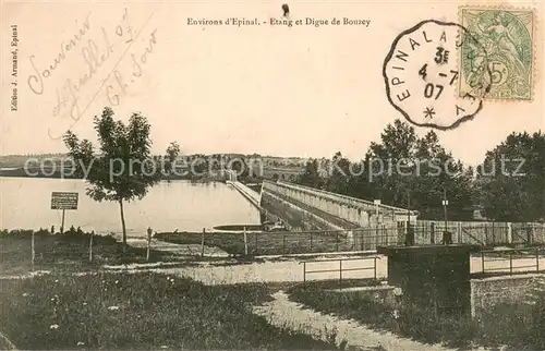 AK / Ansichtskarte Bouzey_Vosges Etang et digue 