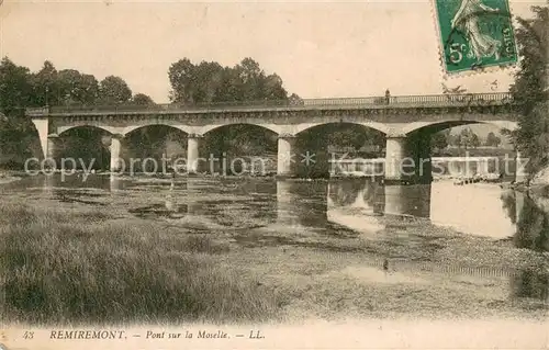 AK / Ansichtskarte Remiremont_Vosges Pont sur la Moselle Remiremont Vosges