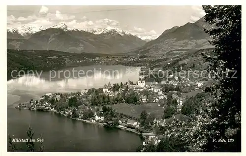 AK / Ansichtskarte Millstatt_Millstaettersee Panorama Alpen Millstatt_Millstaettersee