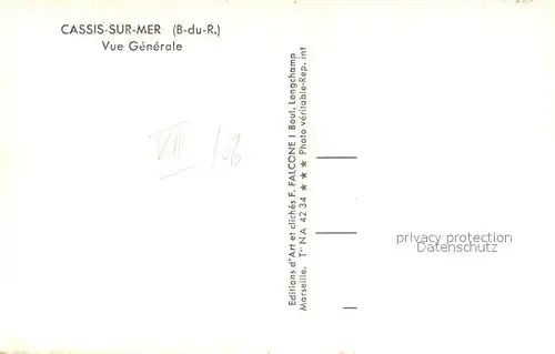 AK / Ansichtskarte Cassis Vue generale et le port Cassis