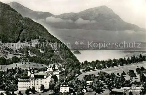 AK / Ansichtskarte Schwyz mit Lowerzersee Alpen Schwyz