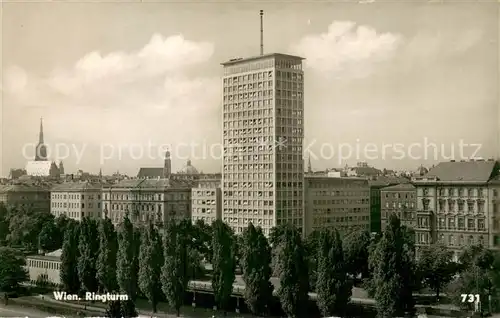 AK / Ansichtskarte Wien Ringturm Wien