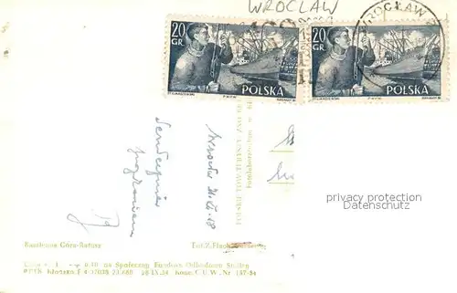 AK / Ansichtskarte Wroclaw Gora Ratusz Wroclaw