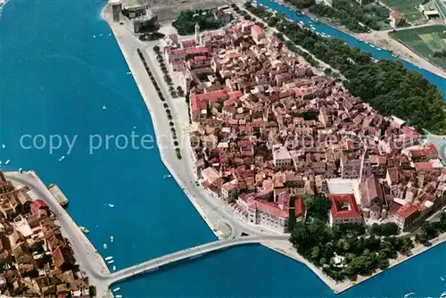 AK / Ansichtskarte Trogir_Trau Fliegeraufnahme Trogir Trau