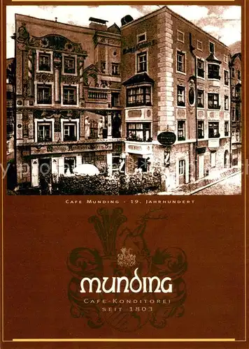 AK / Ansichtskarte Innsbruck Cafe Munding Innsbruck