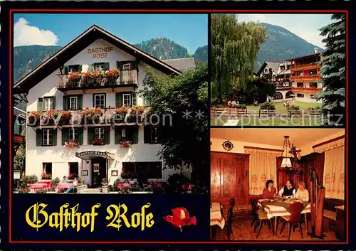 AK / Ansichtskarte Mayrhofen_Zillertal Gasthof Rose Gaststube Liegewiese Mayrhofen_Zillertal