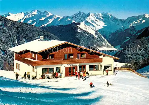 AK / Ansichtskarte Steinach_Brenner_Tirol Restaurant Bergeralm mit Noesslachjoch und Zillertaler Alpen Steinach_Brenner_Tirol