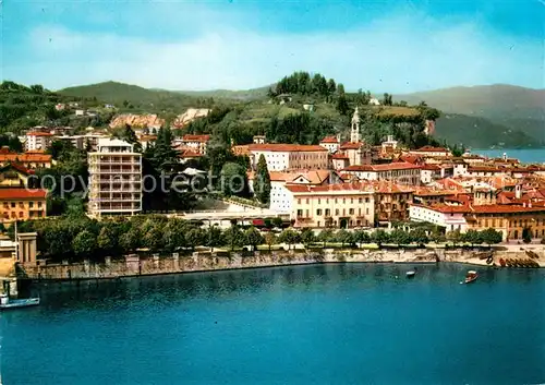 AK / Ansichtskarte Arona_Lago_Maggiore Fliegeraufnahme Arona_Lago_Maggiore