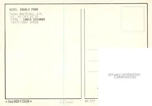 AK / Ansichtskarte Santa_Susanna Hotel Indalo Park Santa Susanna