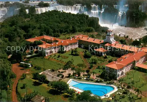 AK / Ansichtskarte Foz_de_Iguacu Hotel das Cataratas vista aerea Iguacu Wasserfaelle 