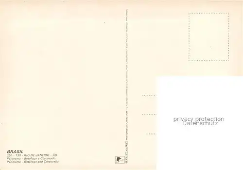 AK / Ansichtskarte Rio_de_Janeiro Panorama Botafogo e Corcovado Rio_de_Janeiro