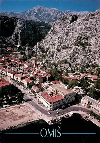 AK / Ansichtskarte Omis Fliegeraufnahme Omis